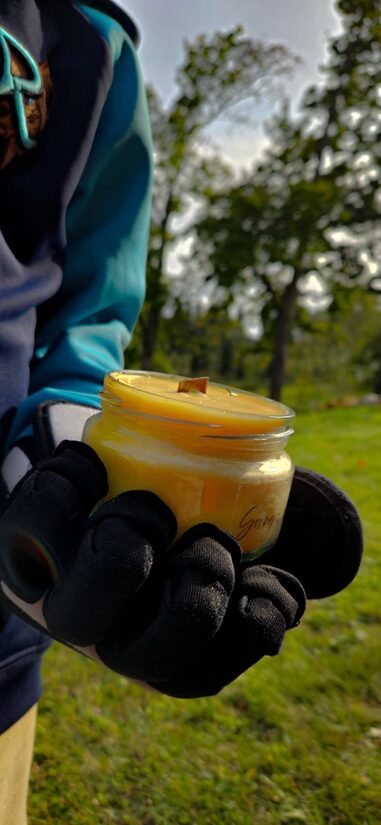 Sojas vaska sveces trauciņā